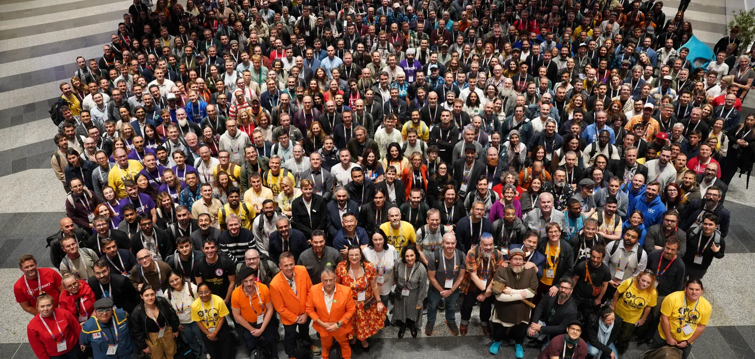 Group photo of the attendees at DrupalCon Vienna 2025