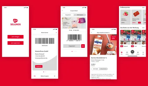 Captura de pantalla de la aplicación móvil Selgros