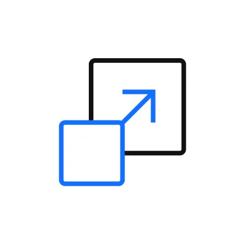 Icono de escalabilidad