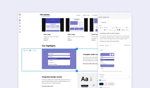 Screenshot des Ergebnisses der Frontend-Bearbeitung des Bildparagraphes