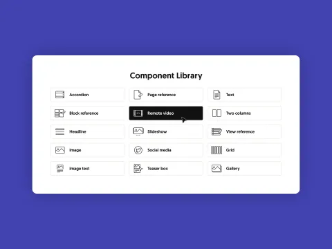 Integrated standard content sections