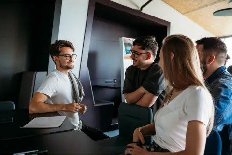 Marketing and sales team picture