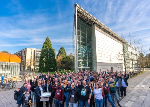 Group photo of the attendees at DrupalCamp England 2025