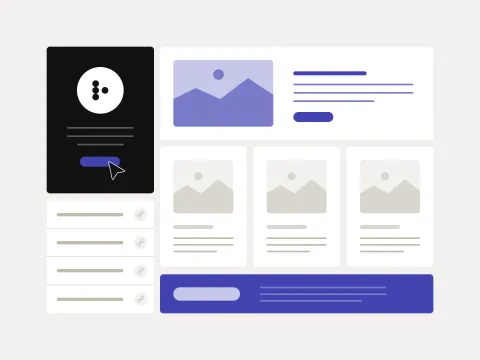Una interfaz de usuario dentro de una intranet social