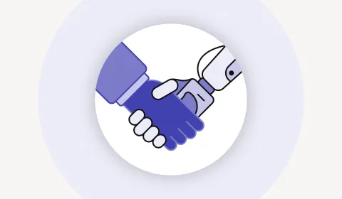 Symbolic handshake between human and robot hands