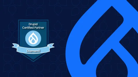 Diamond Drupal Certified Partner badge and Drupal logo