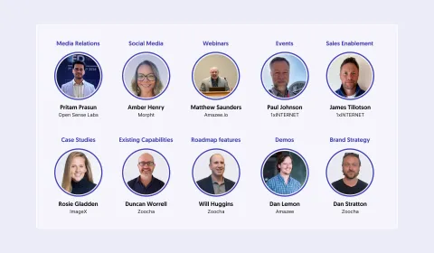 Profile photos with names and roles for AI marketing leads in Drupal AI