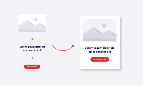 Example: Image + Text + Link = Card