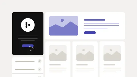 Interface mit Nutzerprofil im Social Intranet
