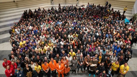 Group photo of the attendees at DrupalCon Vienna 2025